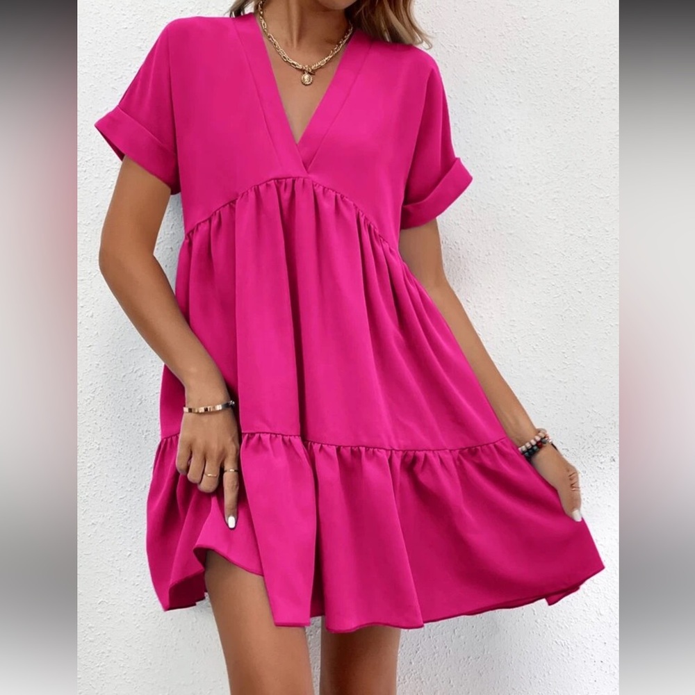 Elegant Pink Women's Dress